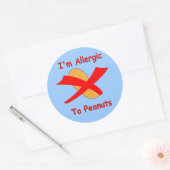 Ich bin allergisch gegenüber Peanuts Blue Sticker (Umschlag)