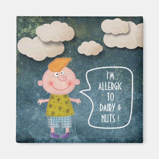 ICH BIN ALLERGISCH ZU MÄDCHEN, DIE RUSTIKMÄDCHEN MAGNET (Vorne)