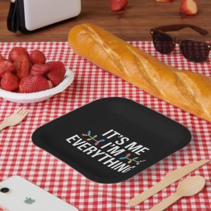 Ich bin alles, was Weihnachten der Familie passt Pappteller