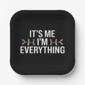 Ich bin alles, was Weihnachten der Familie passt Pappteller (Vorderseite)