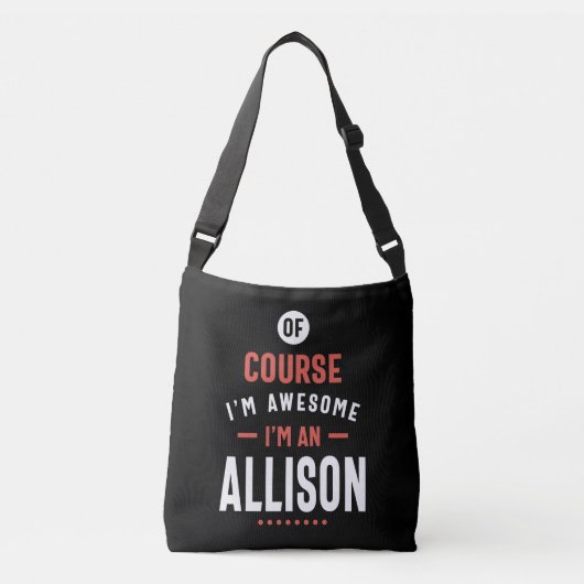 Ich bin Allison Tragetaschen Mit Langen Trägern (Vorderseite)