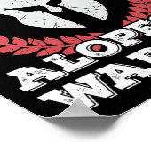 Ich bin Alopecia Krieger Alopecia Areata Bewusstse Poster (Ecke)