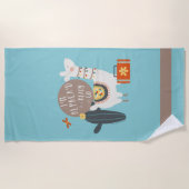 Ich bin Alpaca'd und bereite vor, um zu gehen Strandtuch (Vorderseite)