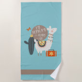 Ich bin Alpaca'd und bereite vor, um zu gehen Strandtuch (Vorderseite)