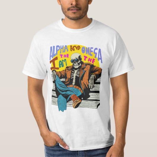 Ich bin Alpha und Omega T-Shirt (Vorderseite)