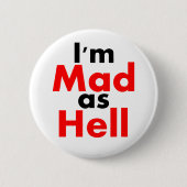 Ich bin als Höllen-Knopf wütend Button (Vorderseite)