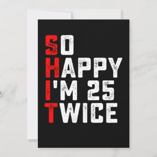 Ich bin also 25 Mal am Sonntag 50 Geburtstag Einladung