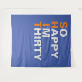 Ich bin also glücklich vor 30 Jahren Wandteppich (Vorderseite (Horizontal))