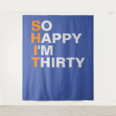 Ich bin also glücklich vor 30 Jahren Wandteppich (Vorderseite)