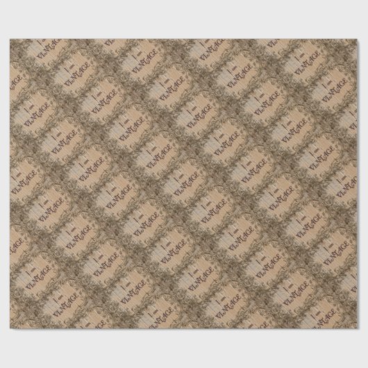 Ich bin alt geschenkpapier (Flach)