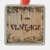 Ich bin alt ornament aus metall (Vorne)