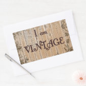 Ich bin alt rechteckiger aufkleber (Umschlag)