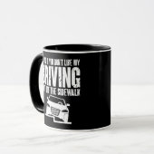 Ich bin alt, wenn du nicht gerne Opa Oma fährst Tasse (Vorderseite Links)