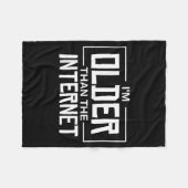 Ich bin älter als das Internet Lustiger Spruch - S Fleecedecke (Vorderseite (Horizontal))