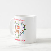 Ich bin am 25. Dezember nur ein Morgenmensch Kaffeetasse (Vorderseite Links)