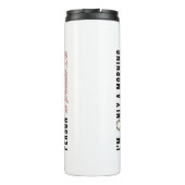 "Ich bin am 25. Dezember nur ein Morgenmensch" Thermosbecher (Rückseite)