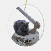 Ich bin am Ende. Keramikornament (Links)