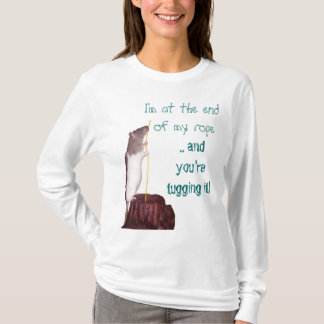 Ich bin am Ende meines T-Shirts