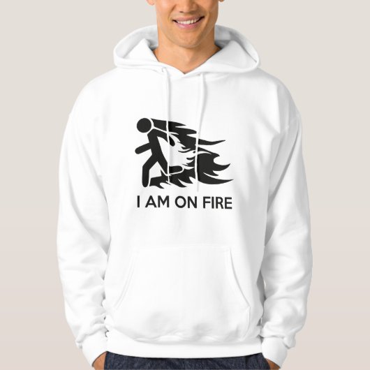 Ich bin am Feuer Hoodie (Vorderseite)