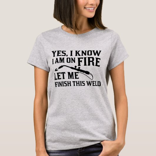 Ich bin am Feuer T-Shirt (Vorderseite)