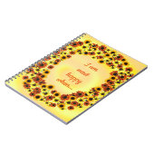 Ich bin am glücklichsten, wenn, Wreathe, Sonnenblu Notizblock (Linke Seite)