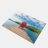 Ich bin am Lake Door Mat Fußmatte (Schrägansicht)