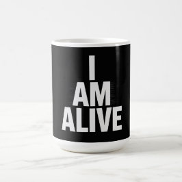 Ich bin am Leben Kaffeetasse