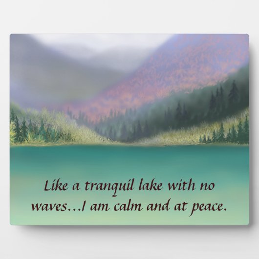 Ich bin am Peace Plaque Fotoplatte (Vorderseite)