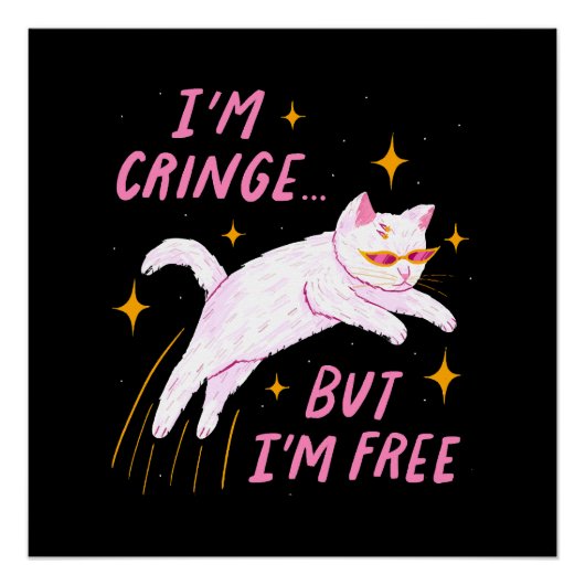 Ich bin am Rande, aber ich bin frei Poster (Vorderseite)