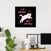 Ich bin am Rande, aber ich bin frei Poster (Heimbüro)