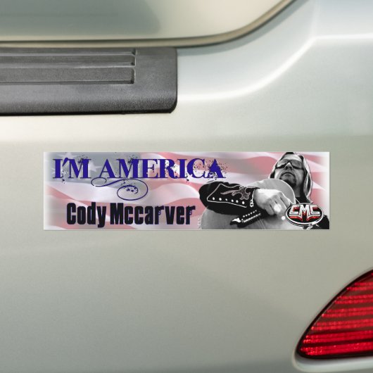 Ich bin Amerika Autoaufkleber (Auf Auto)