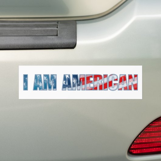 Ich bin amerikanisch autoaufkleber (Auf Auto)