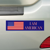 ICH BIN AMERIKANISCHER Autoaufkleber (Auf Auto)