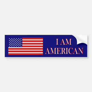 ICH BIN AMERIKANISCHER Autoaufkleber