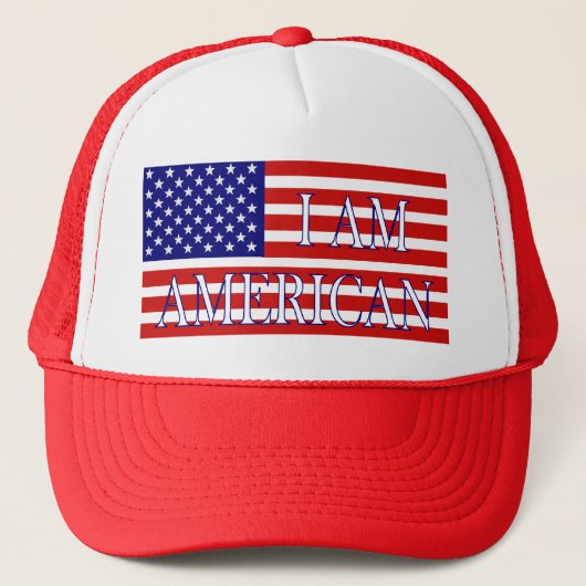 Ich bin amerikanischer Hut Truckerkappe (Vorderseite)
