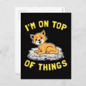 Ich bin an der Spitze Postkarte (Vorne/Hinten)