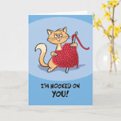 Ich bin an dir hängen geblieben, Valentine Karte (Gelbe Blume)