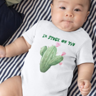Ich bin an dir hängengeblieben Kaktus Baby Strampl Strampler