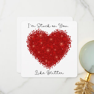 Ich bin an dir hängengeblieben - Valentinstagskart Dankeskarte