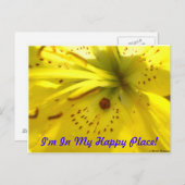 Ich bin an meinem glücklichen Ort! Postkarte (Vorne/Hinten)