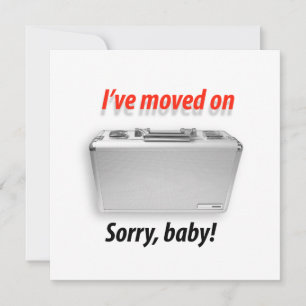 Ich bin an umgezogen ankündigung