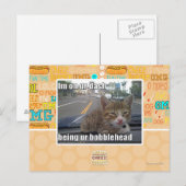 Ich bin an unserem Bindestrich Postkarte (Vorne/Hinten)