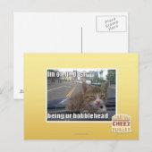 Ich bin an unserem Bindestrich Postkarte (Vorne/Hinten)