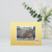 Ich bin an unserem Bindestrich Postkarte (Stehend Vorderseite)