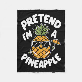 Ich bin Ananas Fleecedecke