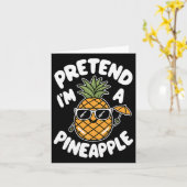 Ich bin Ananas Karte (Gelbe Blume)