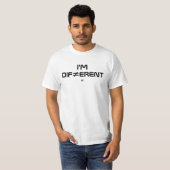 Ich bin anders - Fettreduzierte Minimalaussage T-Shirt (Vorne ganz)