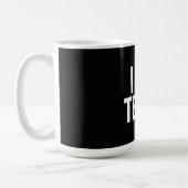 Ich bin angespannt kaffeetasse (Links)
