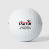 Ich bin Anwalt Golfball (Vorderseite)