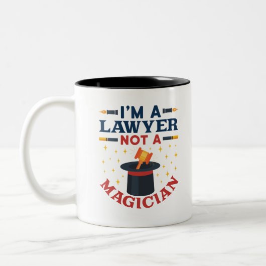 Ich bin Anwalt, kein Zauberer Zweifarbige Tasse (Links)